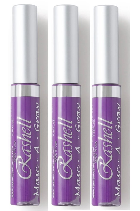 (3PACK) Rashell Masc-A-Gray Hair Color Mascara-Purple(#113) "MANGO SIX B&M"