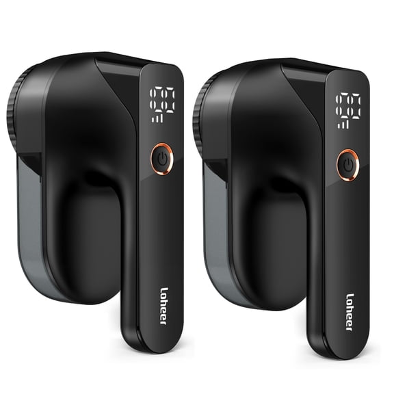 2PACK Fabric Shaver, Electric Lint Remover, Lint Shaver, Sweater Defuzzer with LED Display