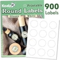 thumbnail image 1 of 3PACKS Bulk Koala Round Labels 2 Inch Glossy White - 900 Printable Circle Labels for Inkjet and Laser Printer, Blank Round Sticker,  DIY Manson Jar , Canning, Soap Labels, 1 of 13