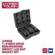 Hyper Tough 3-Piece 1/2-inch Drive Lug Nut Socket Set