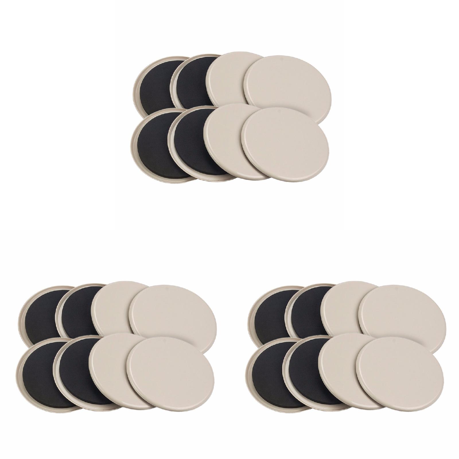 3PC 3.5/5/7inch Round Furniture Sliders for Carpet 24PCS Furniture