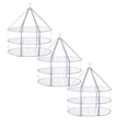 thumbnail image 1 of 3PC 3-Tier Sweater Drying Rack, Clothes Drying Rack, Mesh Clothes Drying Rack, Foldable Clothes Drying Rack, 1 of 5