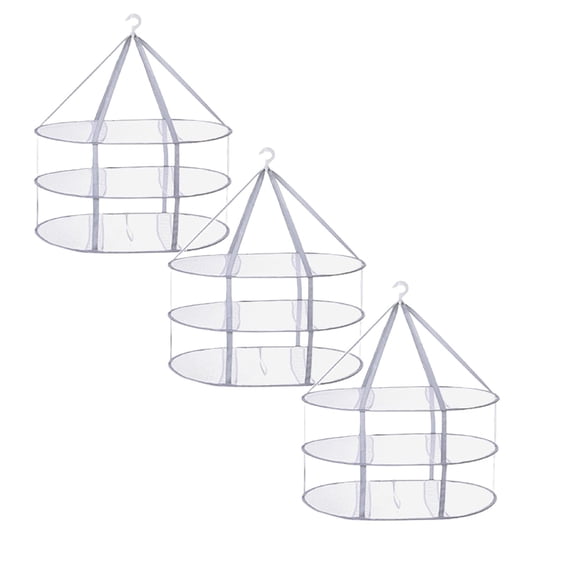 3PC 3-Tier Sweater Drying Rack, Clothes Drying Rack, Mesh Clothes Drying Rack, Foldable Clothes Drying Rack