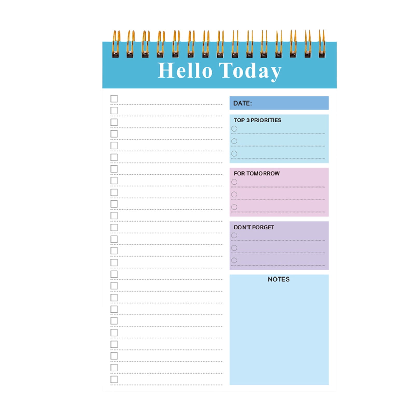 3PC A5 Spiral Daily Planner and Portable Notebook for Goal Tracking, High-Aesthetic Weekly Schedule Notepad for Office Business and Academic Productivity Stationery Supplies