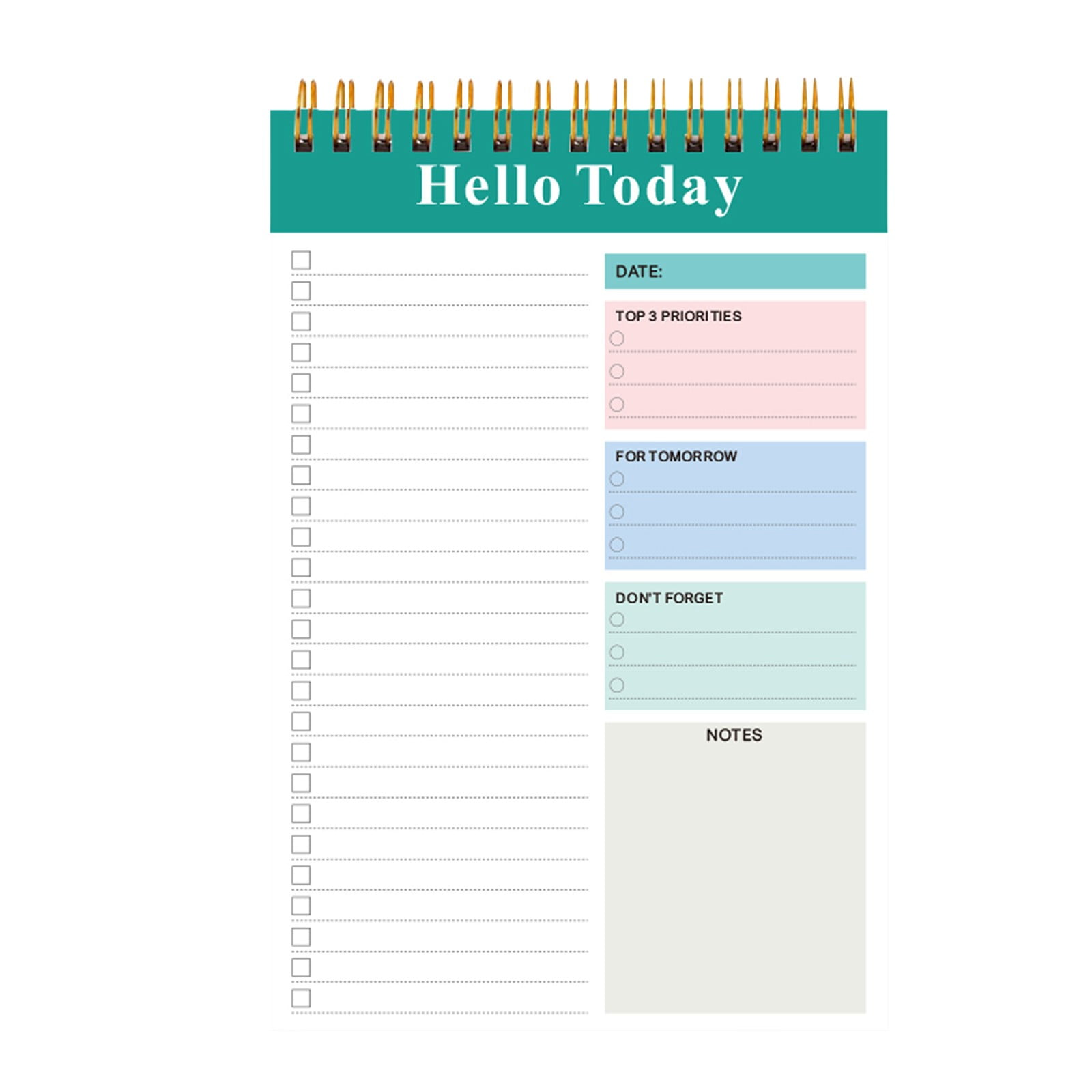 3PC A5 Spiral Daily Planner and Portable Notebook for Goal Tracking, High-Aesthetic Weekly Schedule Notepad for Office Business and Academic Productivity Stationery Supplies