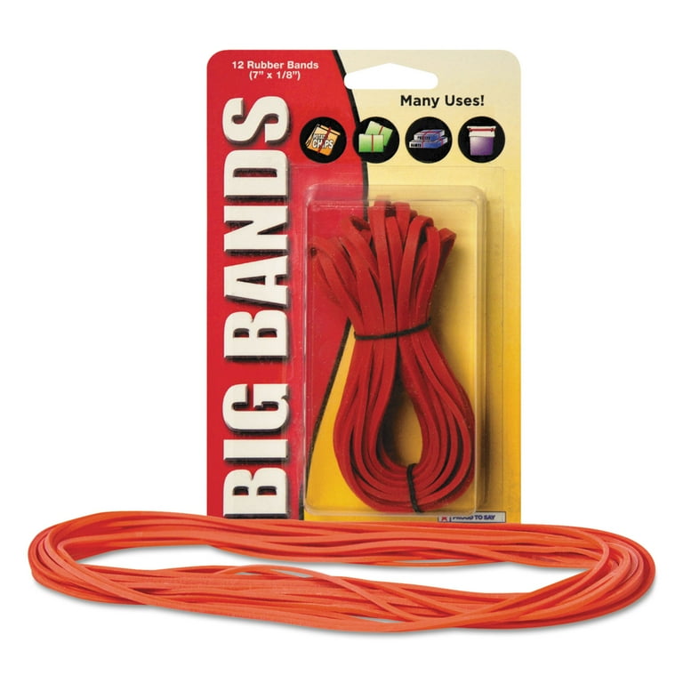 Big Bands Rubber Bands, Size 117B, 0.06 Big Bands Rubber Bands, Size 117B, 0.06