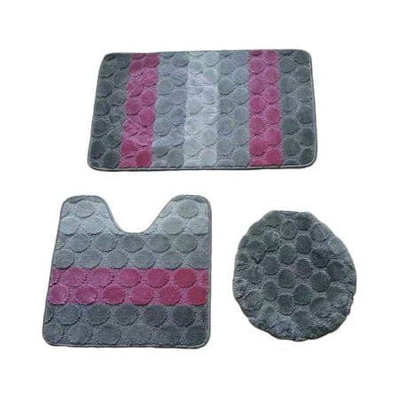 3PC BATH SET DREAM CIRCLE STANDER SIZE GRAY