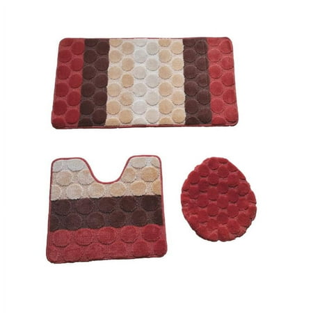 3PC BATH SET DREAM CIRCLE STANDER SIZE ORANGE