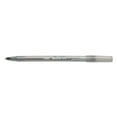 thumbnail image 1 of 3PC BIC Round Stic Xtra Precision Ballpoint Pen, Stick, Fine 0.8 mm, Black Ink, Smoke Barrel, Dozen, 1 of 3