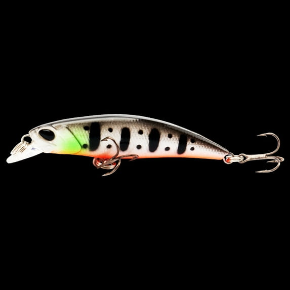 3PC BIQIANWO Fishing Lures Durable 4g 6.5cm Micro Small Minnow Lure Floating Water Sea Fishing Simulation Bait Fake Fishing Gear with Hook