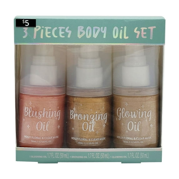 Body Oil Gift Set, 3pcs, Adult