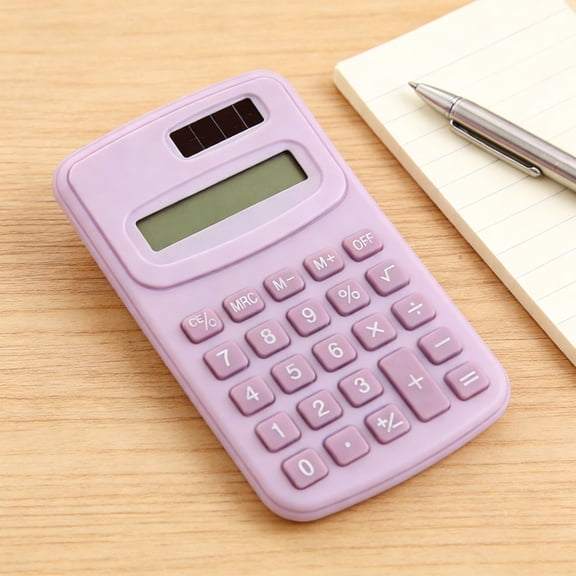 3PC Back to school decorations Campus Color Calculator Large Screen 8 Digits Display Office Finance Portable Calculator For Elementary School Students