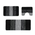 thumbnail image 1 of Black Premium Bathroom Rug Collection High Density Fibers Water Absorbent Matting For Shower Tub Areas #V9nn6, 1 of 6