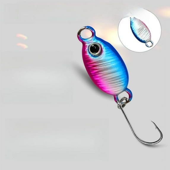 3PC Biqianwo Fishing Lures Small Iron Plate Luya Metal Bait Snakehead Rod Sequins Durable Micro Object Stream Tossing