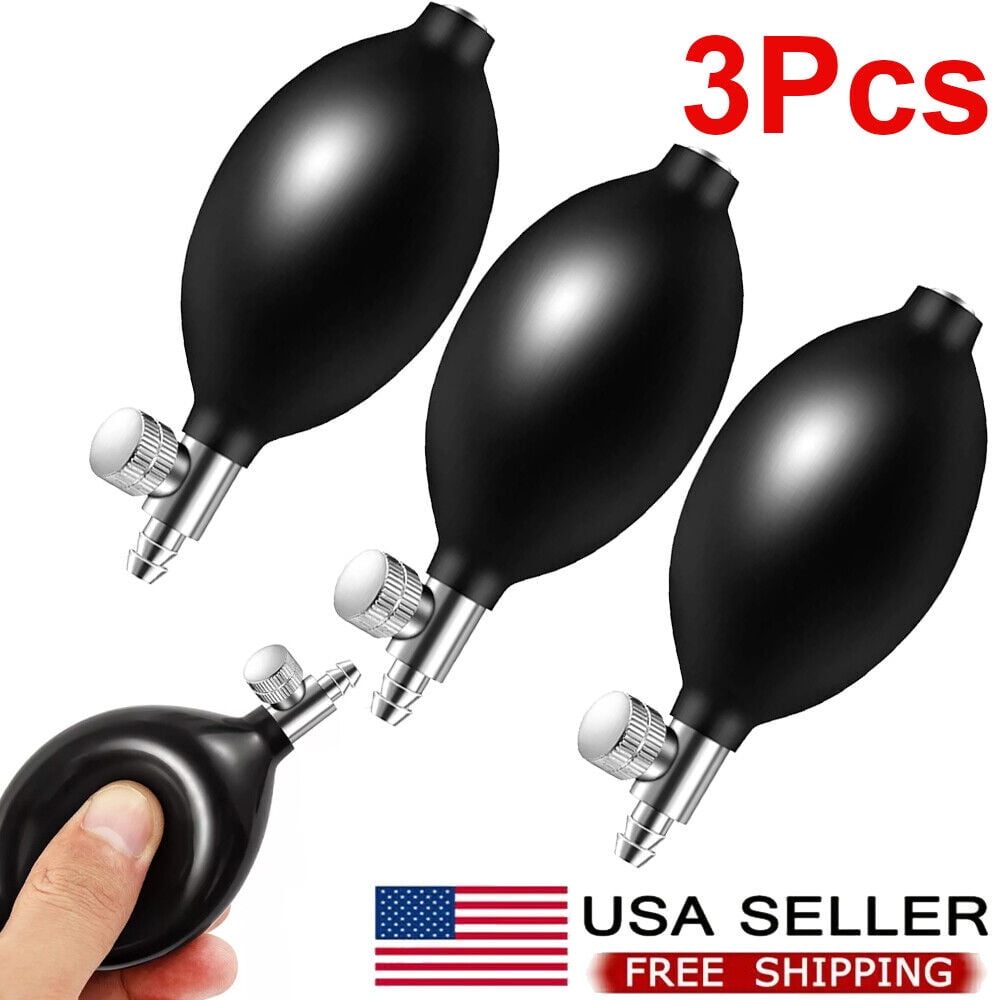 3PC Blood Pressure Latex Bulb Inflation Bulb Pump Hand Squeeze Bulb Air ...