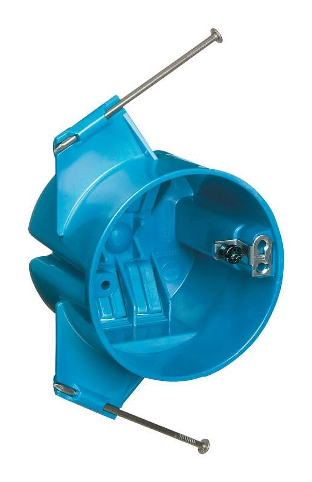 3PC Carlon 31/2 in. Round Polycarbonate 1 gang Electrical Ceiling Box