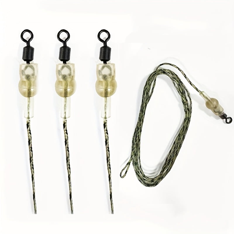 3PC Carp Fishing Leader Line Lead Line Helicopter 100cm 45LB Fishing ...