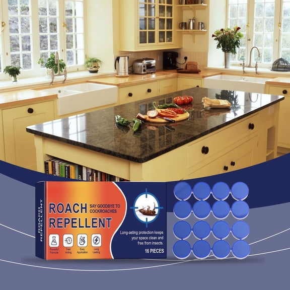 3PC Cockroach Traps Stickers Indoor, Convenient Roach Glue Traps for Kitchen Bedroom, Non-Toxic Household Bug Catcher, Long-Lasting Pest Control Sticky Mats