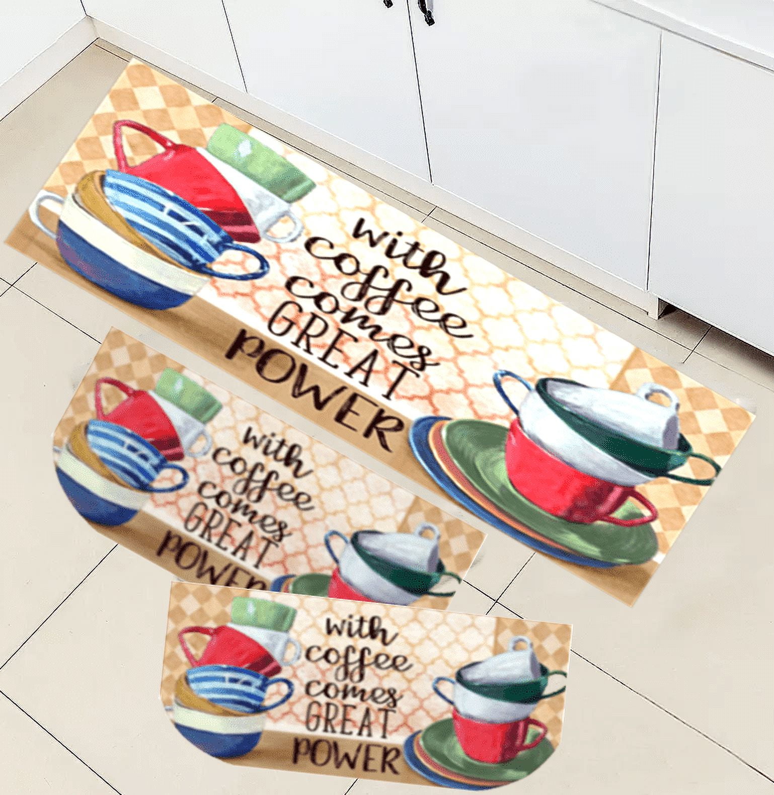 3PC. Coffee Kitchen Rug Set By Catalina Home