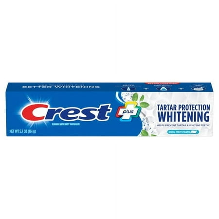 3PC Crest Tartar Protection Whitening Cool Mint Toothpaste