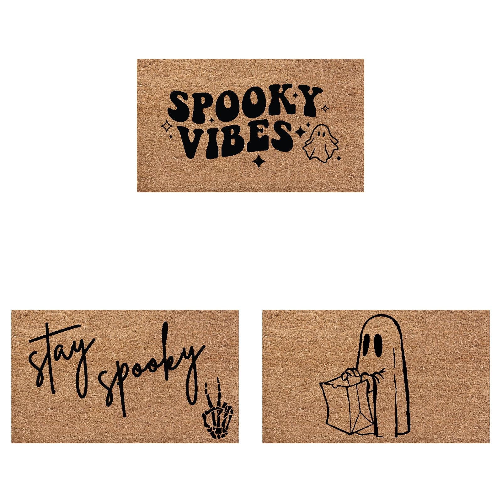 3PC Doormat Scary Door Mats Holiday Party Decorating Supplies