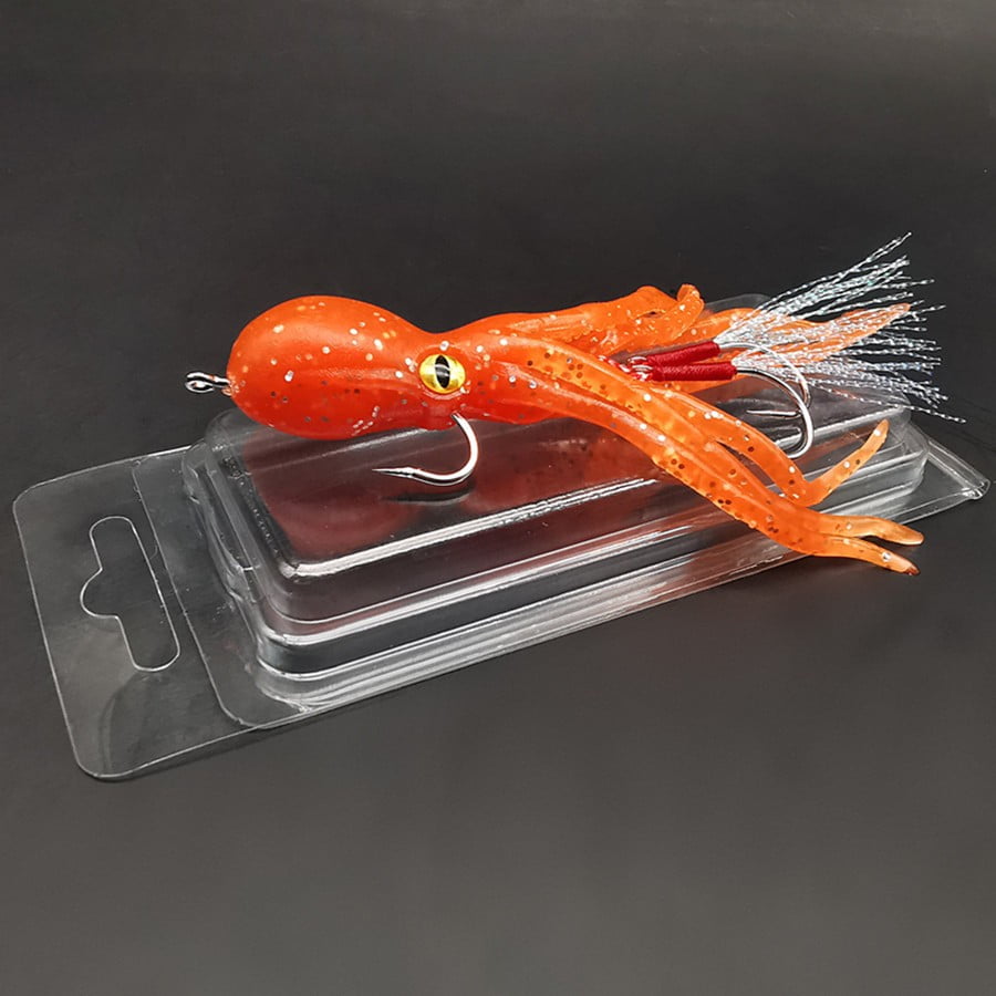 3PC Durable Fishing Lures Jigs For Sea Bass Octopus Soft Lures, Heavy Duty Salmon, Trout Lead