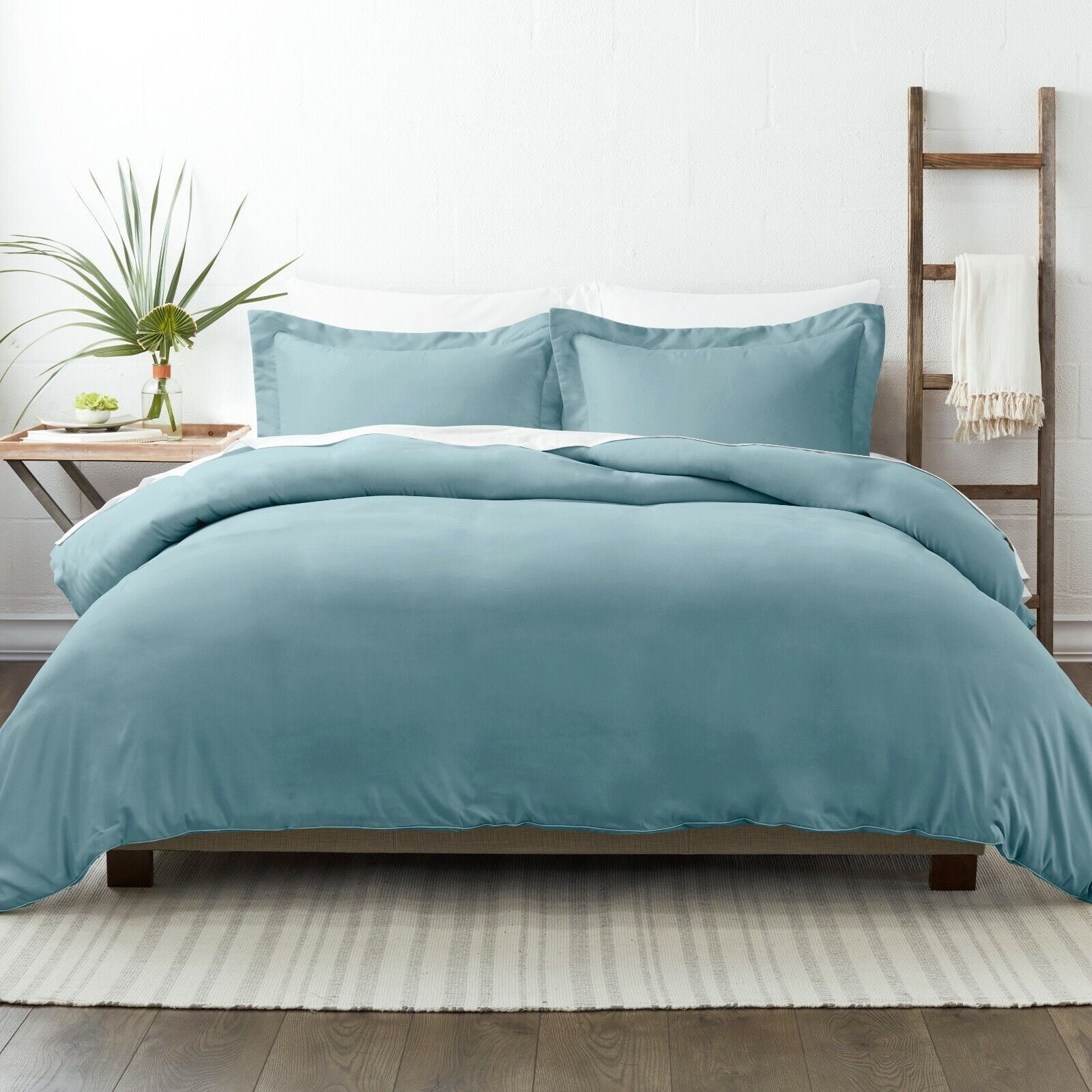 Duvet Cover Set Super Soft Microfiber Bedding in Solid Colors