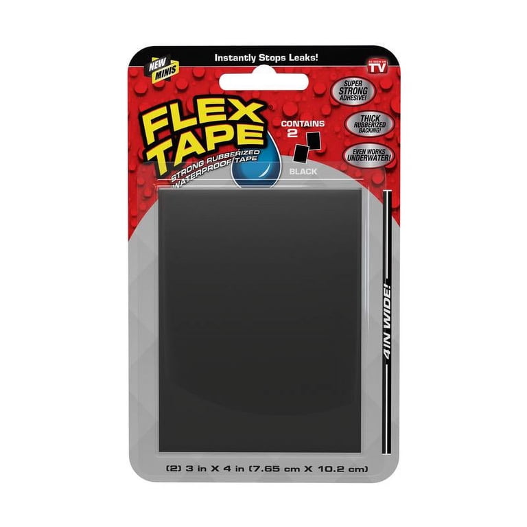 4 x 50' 35 Mil BLACK Flashing and Cover repair tape