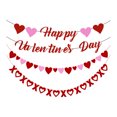 thumbnail image 1 of 3PC Felt Heart Valentine’s Day Garland Banner Valentines Day Heart Decorations for Anniversary Wedding Engagement Party Home Office Wall Decorations Supplies,C, 1 of 6