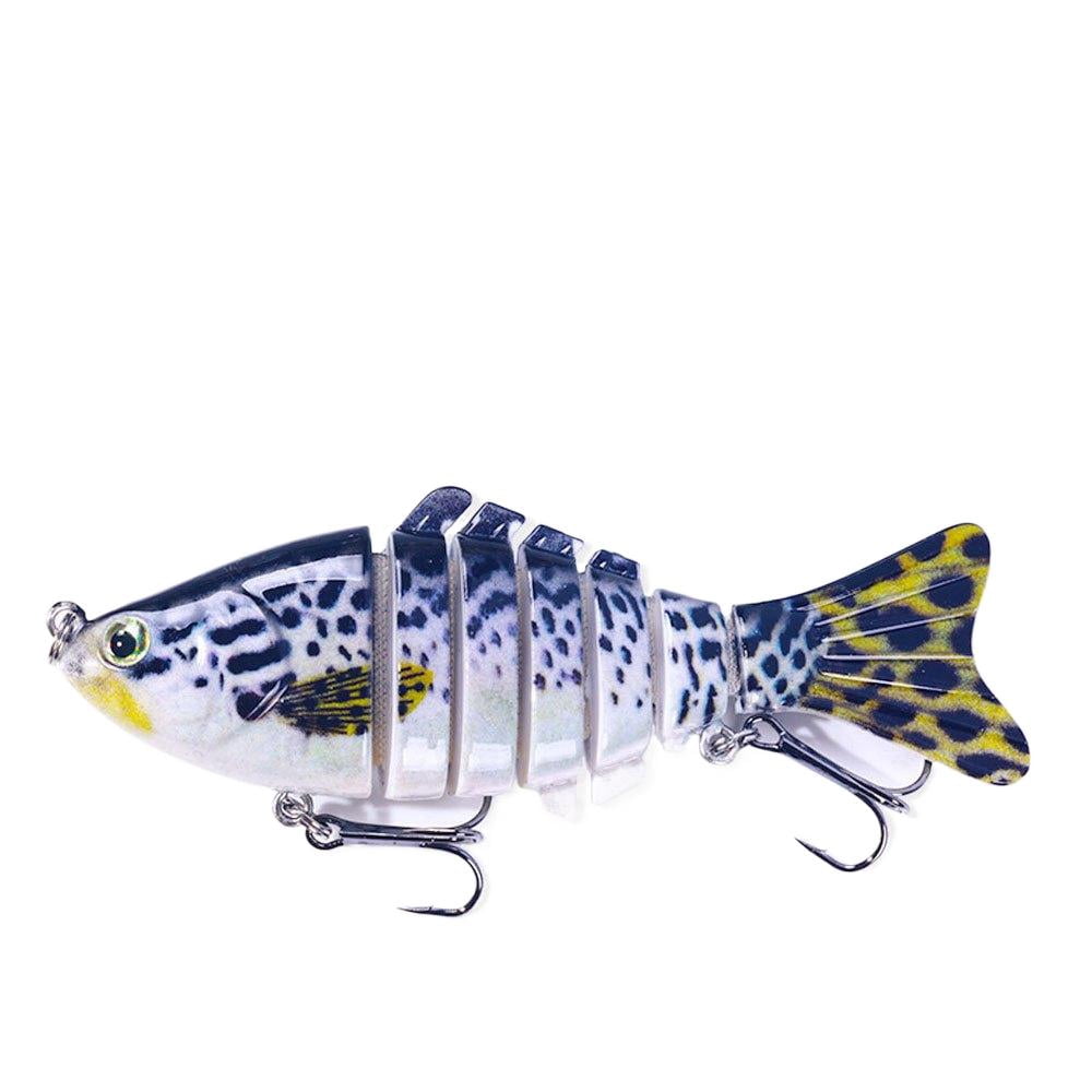 3PC Fishing Lure Simulation Swimming Multi-Sectional Fish Bait Smelting ...