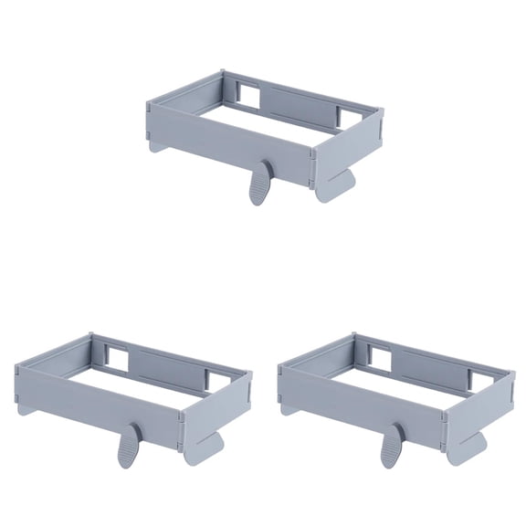 3PC Foldable Bag Holder, Wall Mounted Foldable Kitchen Kitchen and Bathroom Foldable Organizer,Gray,Home