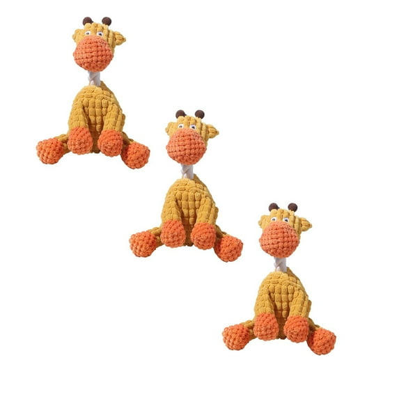 3PC Fren Good Day Go Dog for Aggressive Chewers Rubber Small Dog for Nylon Dog Toy Giraffe A Giraffe Toy That Makes A Sound A Sturdy Toy That Is Indestructible A Toy A Cute Pet Toy