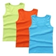 thumbnail image 1 of 3PC Girls Summer Tank Tops Casual Fashion Sleeveless z Cotton Shirts Lightweight Comfy Beach Blouse Top 2-14 Years, 1 of 4