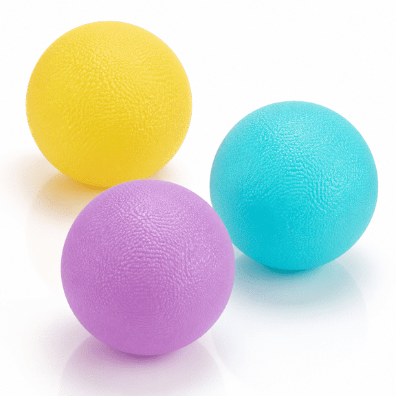3PC Hand Therapy Exerciser Balls Squeeze Balls Kit for Hand Training