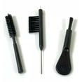 thumbnail image 1 of 3PC Hearing Aid Cleaning small Brush set with Ear Wax Loop vent cleaner with Magnet for battery replacement also suitable for airpod handsfree ear molds earbuds, 1 of 8