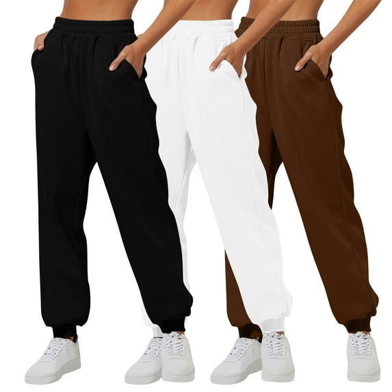 3PC High Waisted Sweatpants for Women Baggy Sweatpants Petite Sweatpants for Women Plus Size Sweatpants Sweatpants Shorts Women Womens White Sweatpants