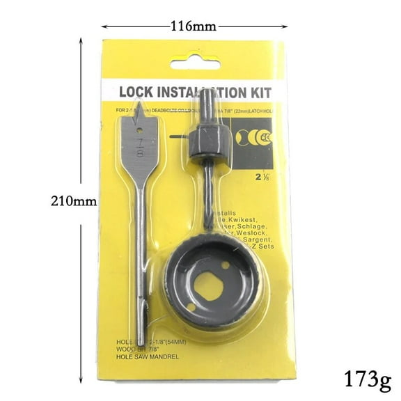 3PC Hole Saw Gypsum Board Hole Opener 32-54mm Ceiling Drilling Tool 6PC Bubble Shell Assembly Set