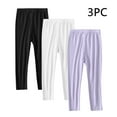 thumbnail image 1 of 3PC Kids Athletic Workout Running Tights Kids Clothes Girl Girls' Leggings Pant for Girls Bottoms for Girls Kids Girl Clothes Pants for Girls 10T, Purple, 1 of 9