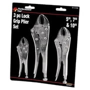 Performance Tool W1107DB 3-Piece Lock Grip Pliers Set