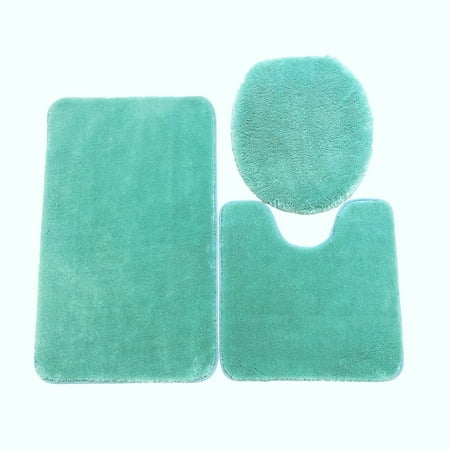 3PC LUXURY BATHMAT TURQUOISE