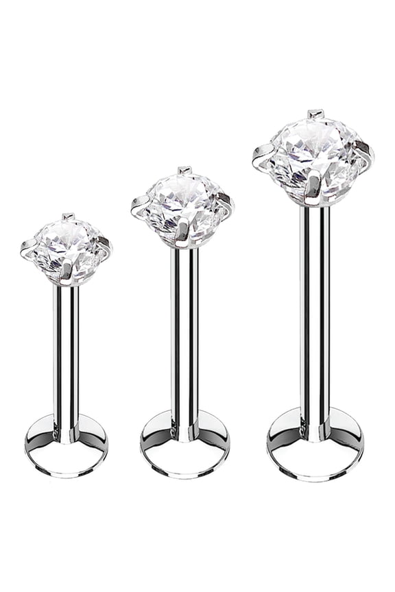 3PC Labret Stud Tragus Earring Set 16G Surgical Steel Helix Monroe Cartilage Piercing Jewelry
