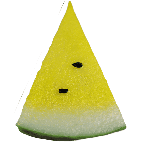 3PC Large PVC Watermelon Slices Red Yellow Fake Fruit Decor Wedding Party