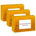 thumbnail image 1 of 3PC Lemon Turmeric Cleansing Soap Bars,Mild Facial and Body Wash,Refreshing Bath Soap Set,100g, 1 of 9