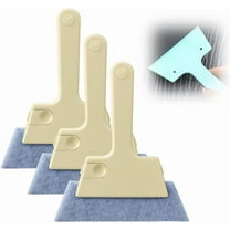 3PC-Magic Window Track Cleaner, 4 In1 Handheld Window Track Cleaner Brush, Hand-Held Magic Window Gap Reusable Cleaning Brush for Window Lides Gaps Tile Lines Shutter Car Vents (Beige)