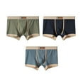 thumbnail image 1 of 3PC Men's Boxer Briefs - 100% Polyester, Comfortable & Durable, Quick Drying, Easy Care, Classic Style, Green, Size L, Neutral Color, Everyday Wear, 1 of 2