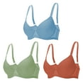thumbnail image 1 of 3PC Pack Women Push Up Bra Everyday Underwear Comfortable Lingerie Bralette with Support Anti-Sag-Size70C/32C, 1 of 6