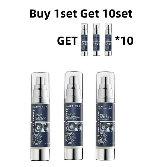 3PC-Particle 6-in-1 Face Cream for Men Anti-Aging Moisturizer, Target Wrinkles, Dark Spots & Eye Bags, Anti-Aging Face Moisturizer