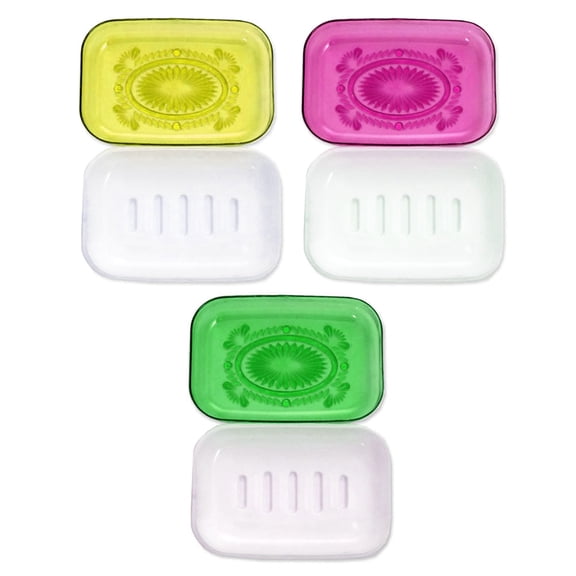 3PC Portable Travel Soap Dish Box Case Holder Container Home Bathroom Shower Bar