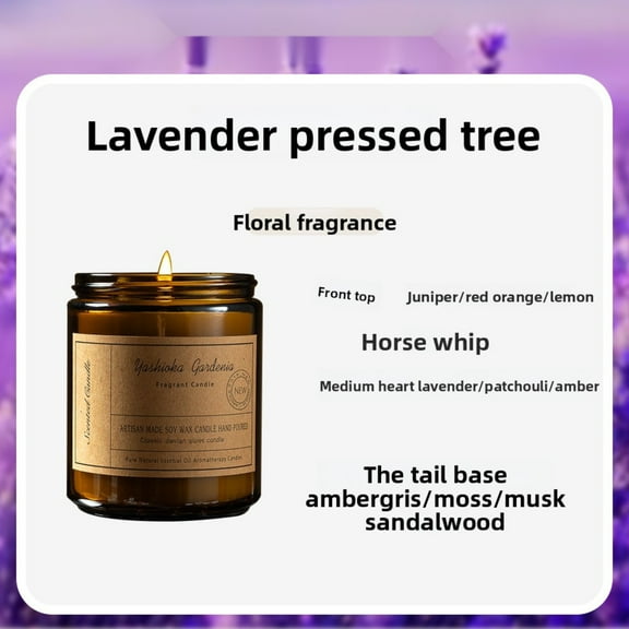 3PC Premium Aromatherapy Candle - Smokeless Brown Cup with Fragrance Essential Oils, Soy Wax - Ideal High-End Gift for Relaxation and Home Decor