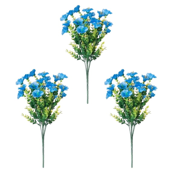 3PC Realistic Outdoor Artificial Flowers,Waterproof Sun Proof Faux Floral,Indoor Outdoor Garden Decor,Low Maintenance Long Lasting,Versatile Wedding Home Floral Arrangement Ornament